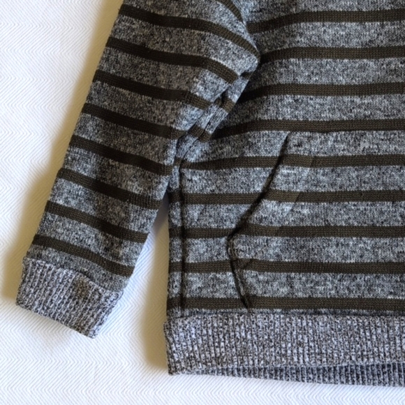 george gray & olive green striped hoodie sweatshirt 18-24 months baby boy - Picture 3 of 7